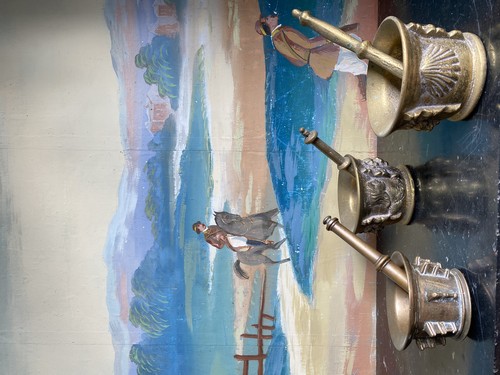 TROIS MORTIERS ET LEUR PILON en bronze c...