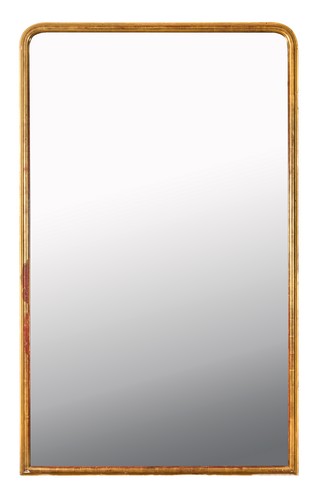 GRAND MIROIR au mercure dans un cadre baguette...
