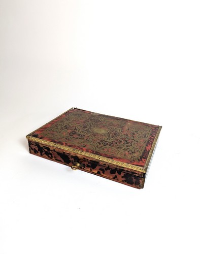 COFFRET A JETONS rectangulaire en placage...