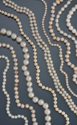 SAUTOIR DE PERLES de culture chocker. Fermoir...