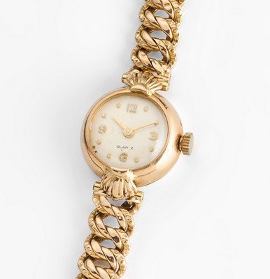 MONTRE bracelet de dame en or (750) à petit...