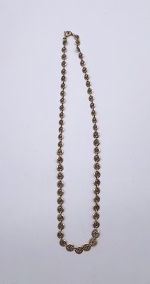 CHAÎNE OU RAS-DE-COU en or (750) à maille...