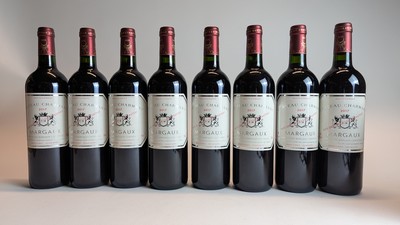 8 Blles CH. CHARMANT, Margaux, 2017.