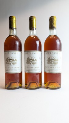 3 Blles CH. HAUT-BERGERON, Sauternes, 19...