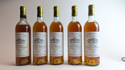 5 Blles CH. RABAUD-PROMIS, Sauternes, CG,...