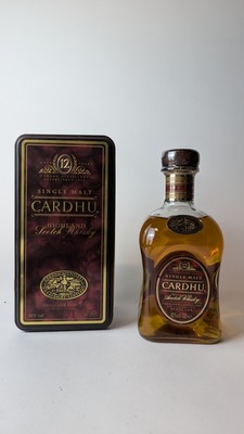 1 Blle SCOTH WHISKY, Cardhu, 12 ans, 40°,...