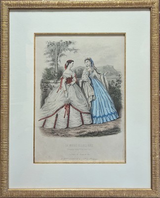 [LA MODE ILLUSTRÉE] SUITE DE QUATRE ESTAMPES...