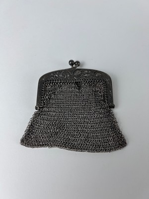 PETITE BOURSE à mailles en argent (800)