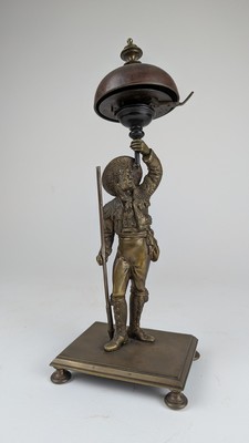 [TAUROMACHIE] - SONNETTE DE TABLE en bronze,...