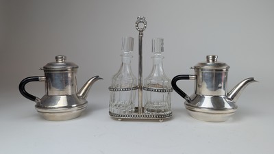 HUILIER-VINAIGRIER en métal argenté et leurs...