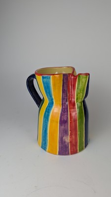 PICHET en céramique émaillée polychrome à...