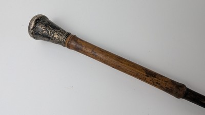 CANNE en bambou à pommeau en argent (925)...