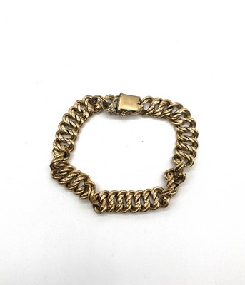 BRACELET en or (750) à mailles américain...