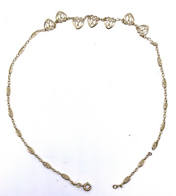 CHAÎNETTE en or (750) à maillons de forme...