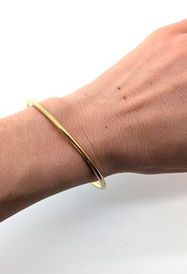 BRACELET jonc en or (750).