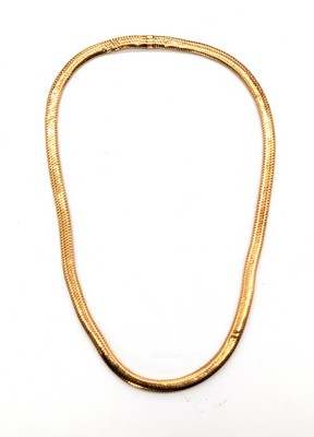 COLLIER en or (750) à mailles serpent. Petit...