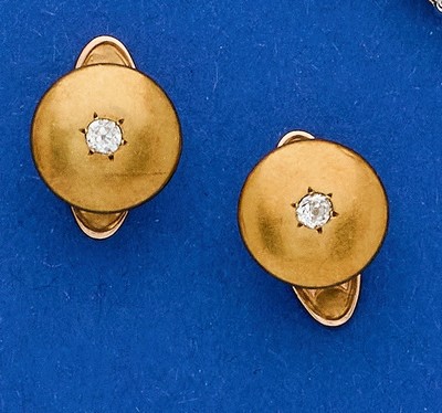 PAIRE DE BOUTONS DE MANCHETTES en or (750)...