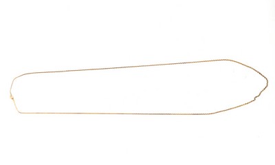 CHAÎNETTE en or (750) à mailles forçat.