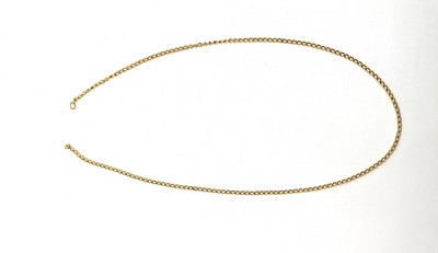 CHAÎNETTE en or (accidentée) à mailles torsadées...