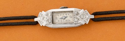 MONTRE DE DAME à boîtier rectangulaire en...