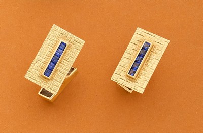 PAIRE DE BOUTONS DE MANCHETTES en or (750)...