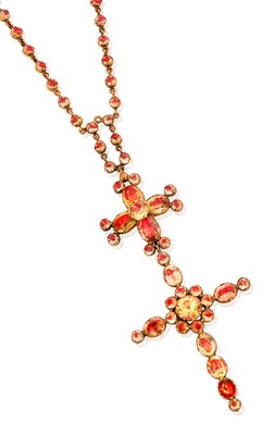 CHAÎNE ANCIENNE en or (750) retenant un PENDENTIF...