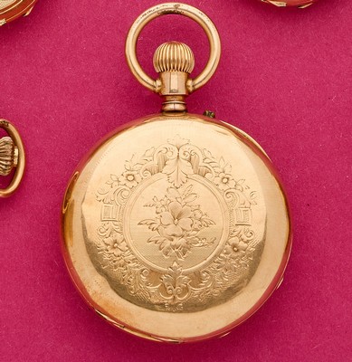 MONTRE DE GOUSSET en or (750) signée AUBERT...