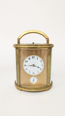 PENDULETTE-REVEIL DE VOYAGE en laiton doré...