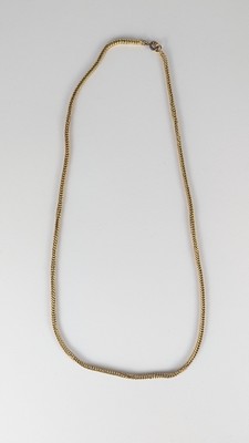 COLLIER en or et argent à mailles torsadées...