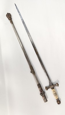 ÉPÉE de confrérie maçonnique US.