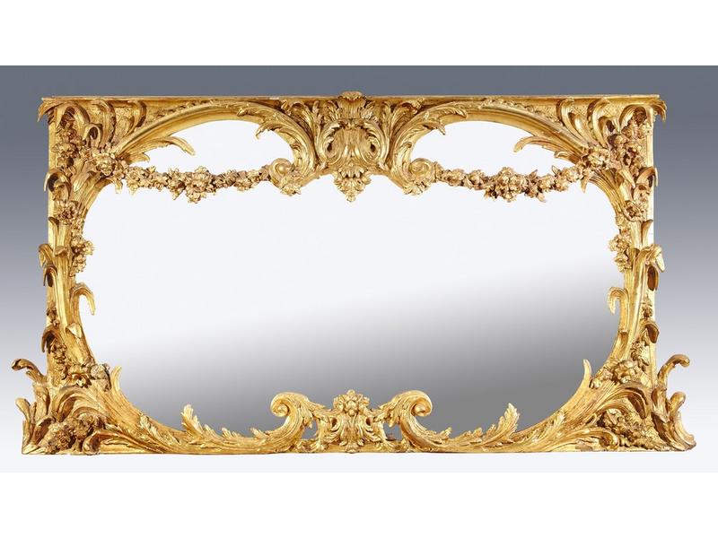 GRAND MIROIR rectangulaire dans un encadrement...