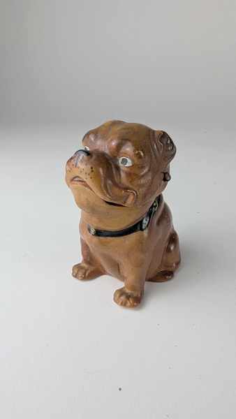 PORTE CURE-DENTS en céramique émaillée polychrome...