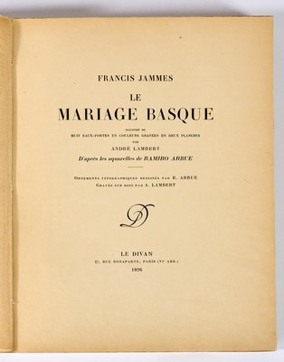 [ARRUE] - Francis JAMMES, Le Mariage Basque,...