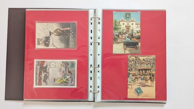 CLASSEUR d'environ 38 Cartes Postales Anciennes,...