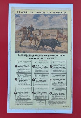 ESPAGNE-PLAZA DE TOROS DE SEVILLE DE 1960...