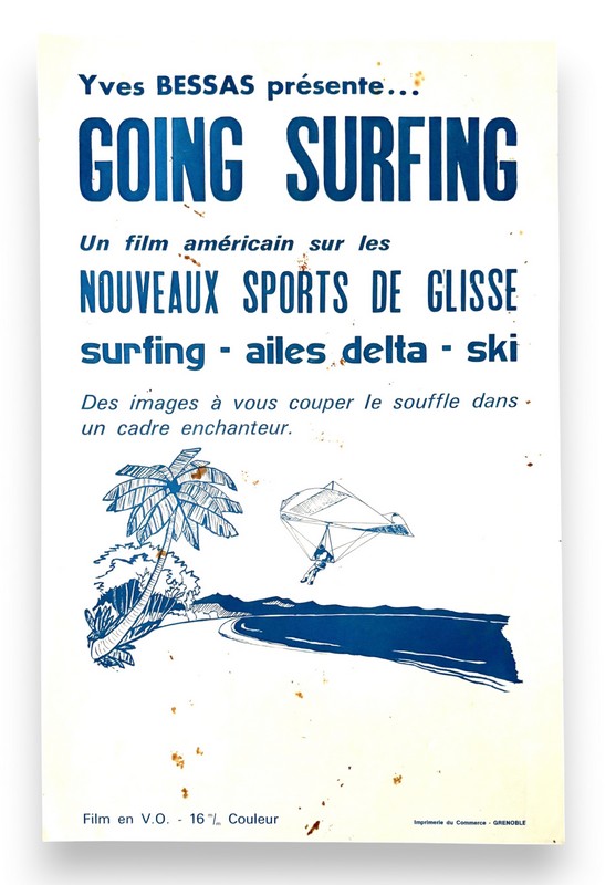 AFFICHE Originale du film "Going Surfing...