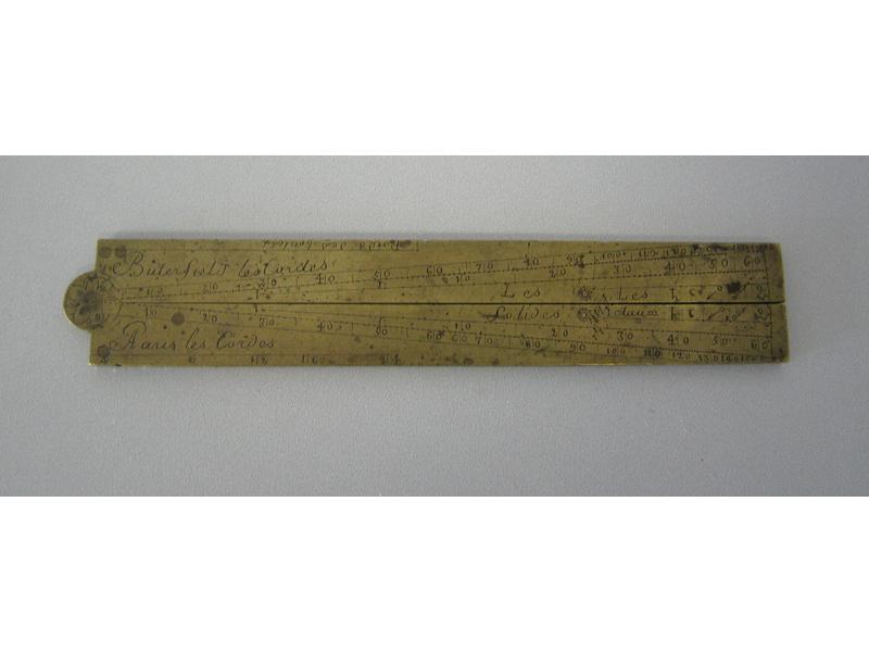 PIED DE ROY en bronze, pliant en compas,...