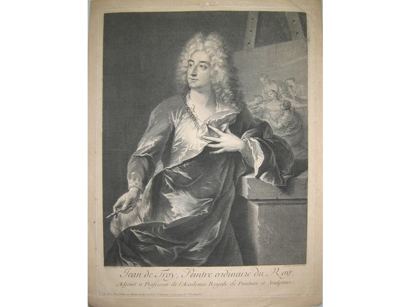 Deux gravures en noir avec lettres, XVIIIe...