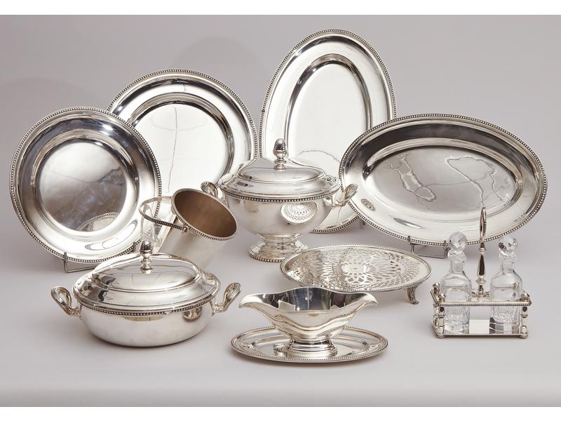 ERCUIS, modèle à perles, style Louis XVI,...