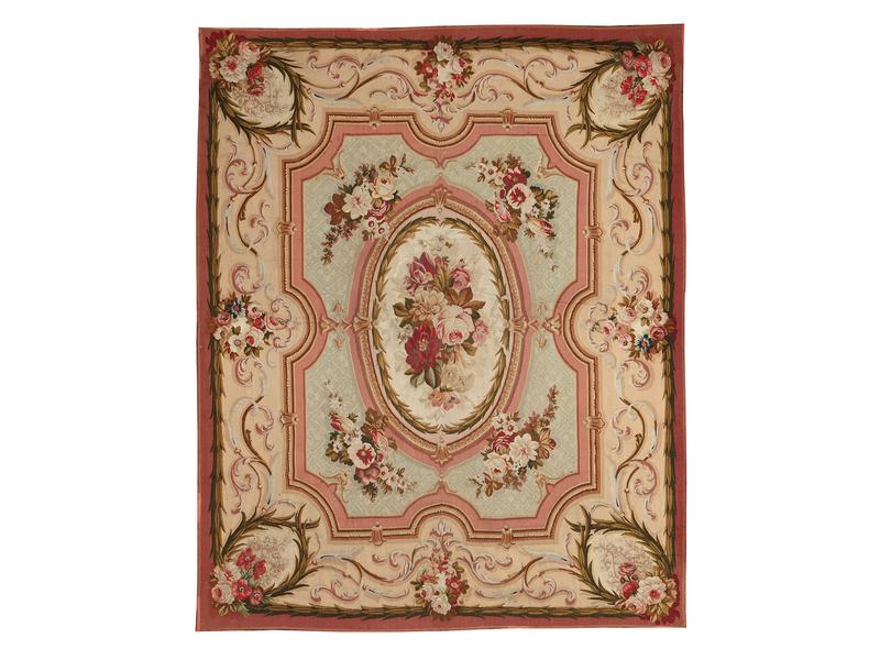 AUBUSSON, Tapisserie en laine au point de...