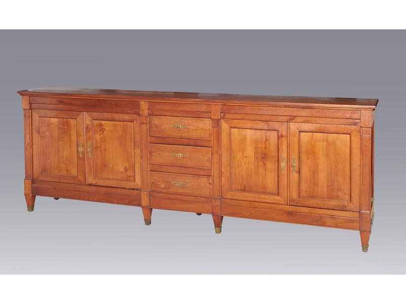 ENFILADE rectangulaire en merisier, ouvrant...