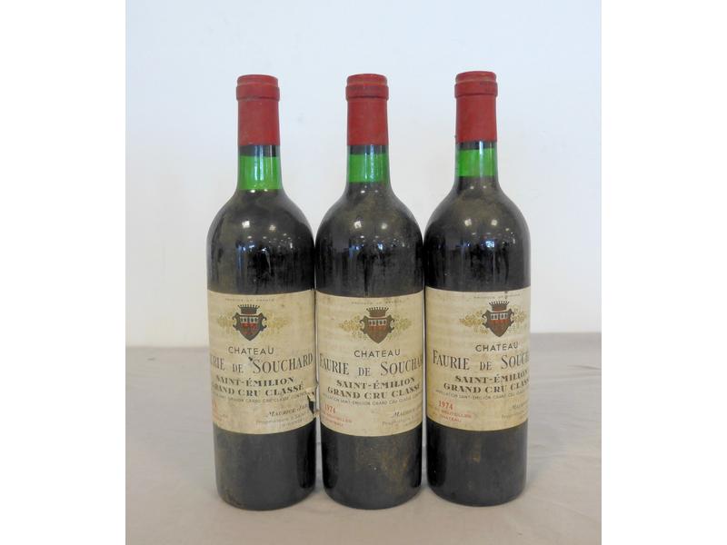 3 Blles CH. FAURIE de SOUCHARD St Emilion...