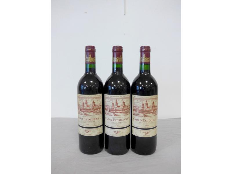3 Btls Ch. COS D'ESTOURNEL, Saint-Estèphe,...