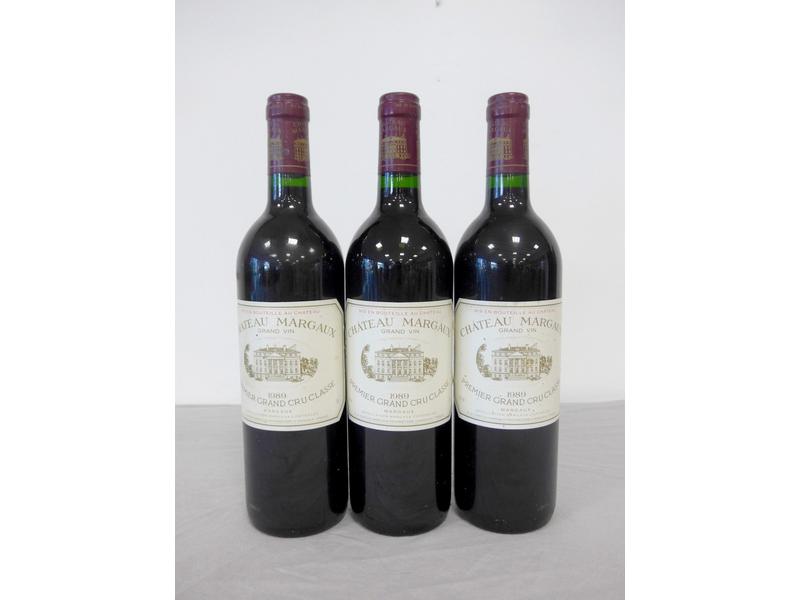 3 Btls Ch. MARGAUX, Margaux, 1er GCC, 19...