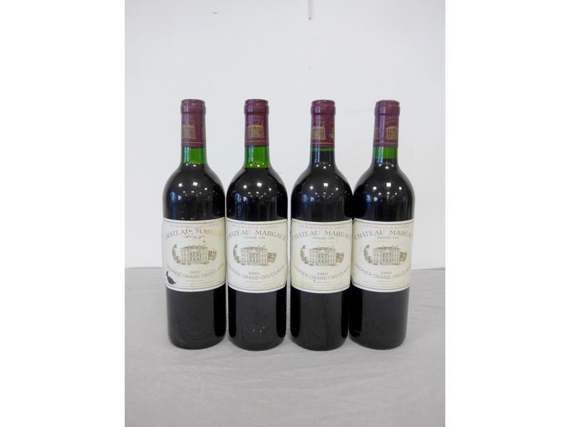 4 Btls Ch. MARGAUX, Margaux, 1er GCC, 19...