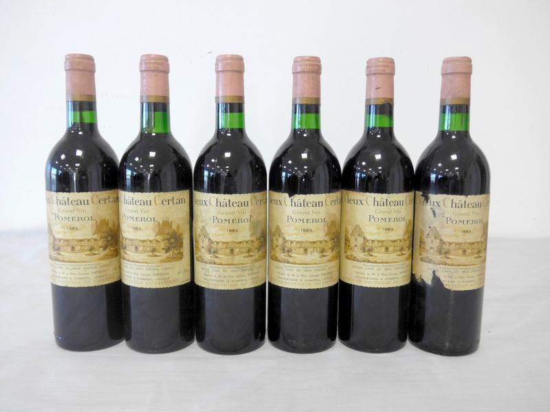 6 Blles VIEUX CHATEAU CERTAN Pomerol 198...