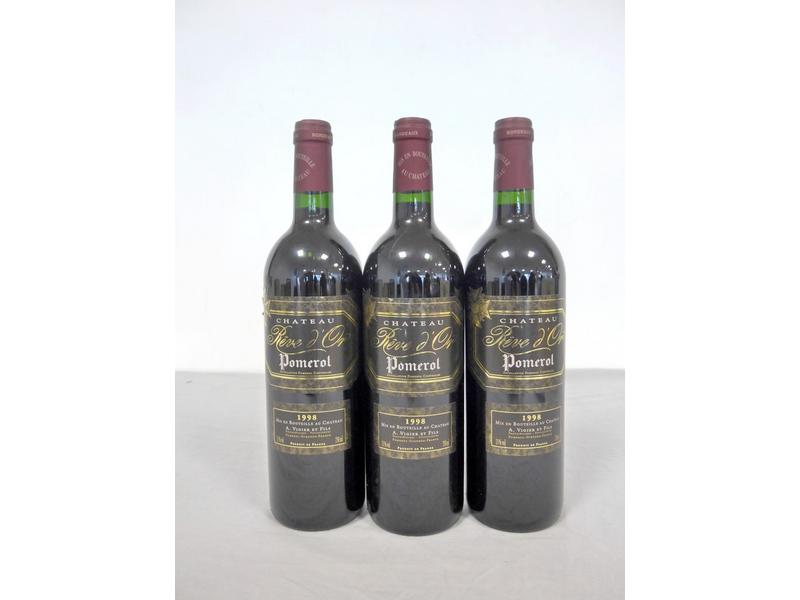 3 Blles CH. RÊVE D'OR Pomerol, 1998.