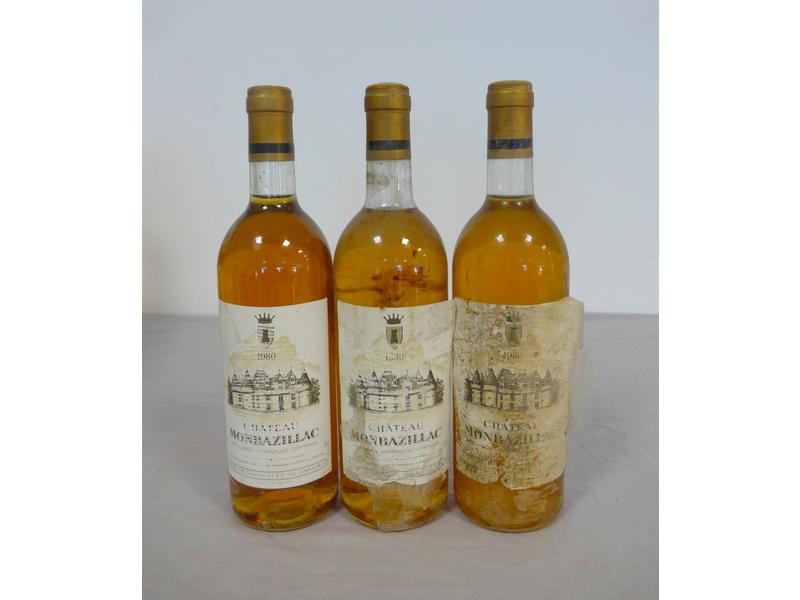 3 Blles CH. MONBAZILLAC Monbazillac 1980