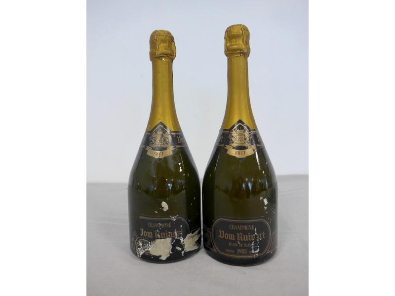 2 Blles Champagne DOM RUINART Blanc de Blancs...