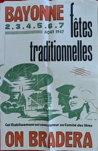 FÊTES DE BAYONNE - 1947, On bradera